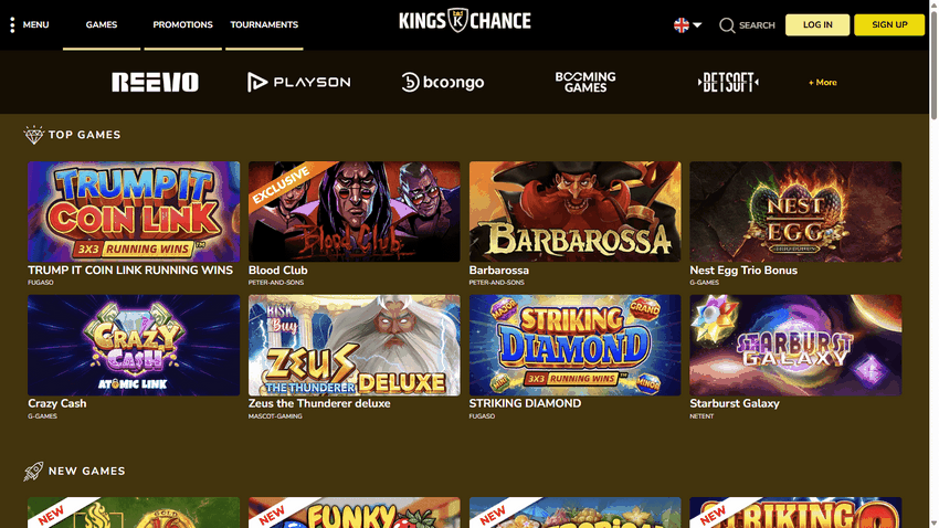 Avis sur le casino en ligne Kings Possibility - Évaluations des experts et des joueurs